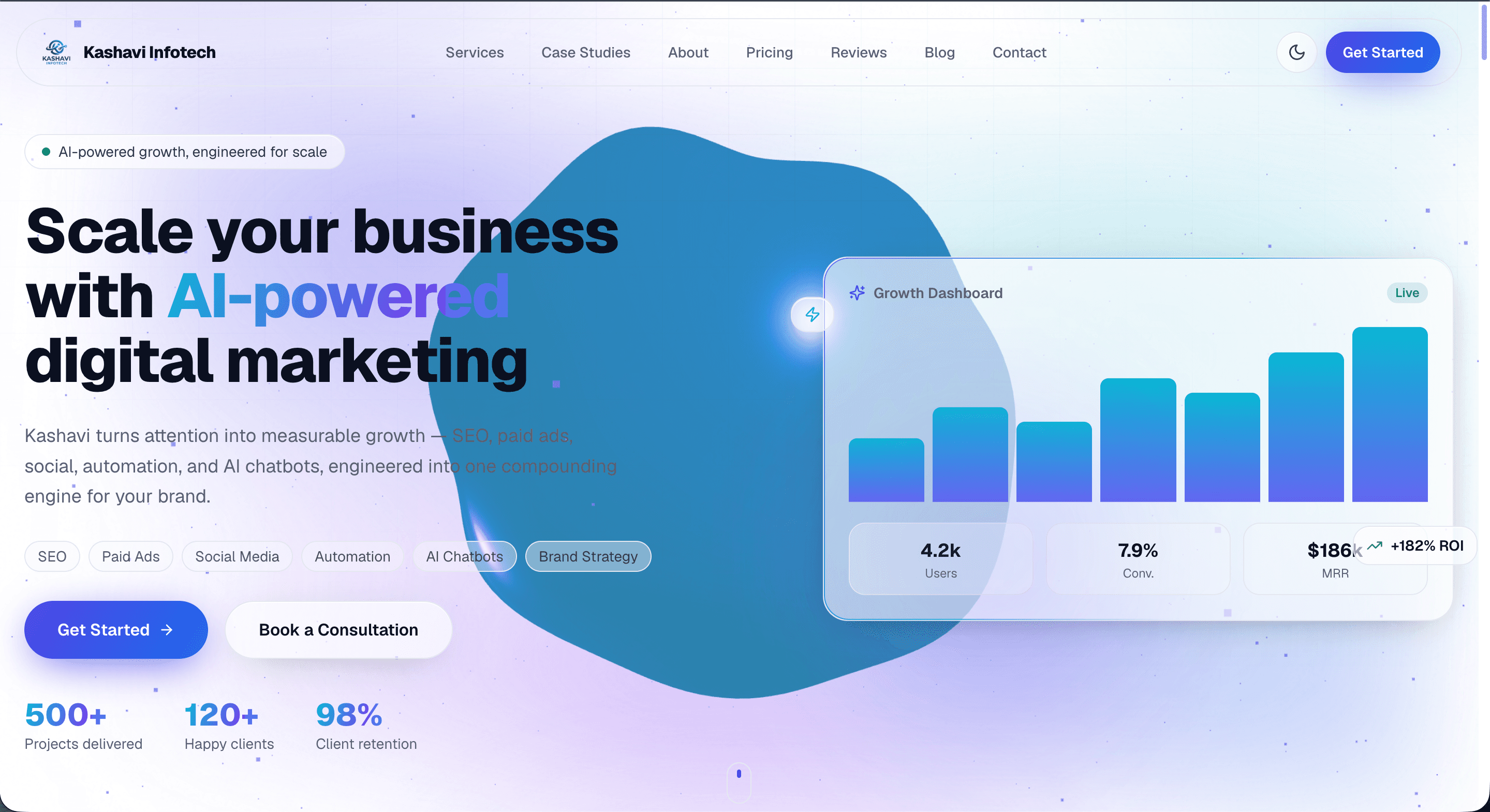 Kashavi Infotech — Corporate Website screenshot